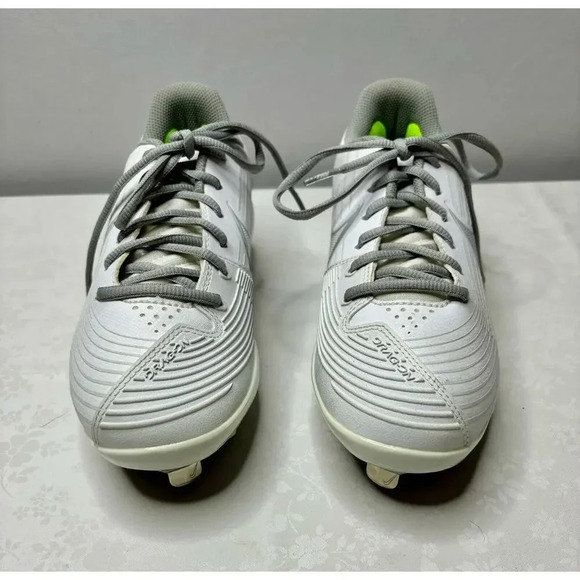 NIKE LUNARLON DRAGON PRO WOMEN'S SOFTBALL CLEATS WHITE GRAY SZ 7 - Picture 3 of 13